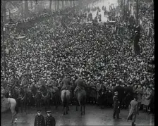Crowd Watching the Funeral Procession of George V, His Majesty The King, 1936. Creator: British Pathe Ltd