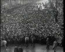 Crowd Watching the Funeral Procession of George V, His Majesty The King, 1936. Creator: British Pathe Ltd