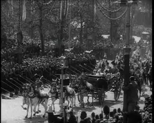 Crowd Watching the Silver Jubilee Parade of George V, His Majesty The King, 1936. Creator: British Pathe Ltd