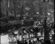 Crowd Watching the Silver Jubilee Parade of George V, His Majesty The King, 1936. Creator: British Pathe Ltd