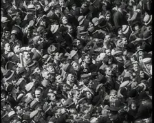 Crowd Watching the Silver Jubilee Parade of George V, His Majesty The King, 1936. Creator: British Pathe Ltd