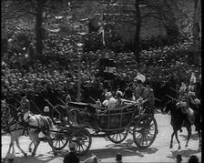 Crowd Watching the Silver Jubilee Parade of George V, His Majesty The King, 1936. Creator: British Pathe Ltd