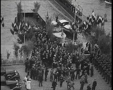 Crowd Walking Away from a Boat, 1934. Creator: British Pathe Ltd