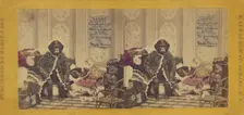 Crowded room at a fashionable watering place., 1870. Creator: Eugene S. M. Haines