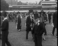 Crowds Milling at Lord's Cricket Ground, 1921. Creator: British Pathe Ltd