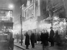 Crowds outside a cinema, London, c1930s. Creator: Unknown