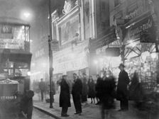 Crowds outside a cinema, London, c1930s. Creator: Unknown