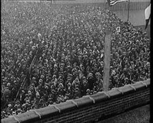 Crowds of People in a Sports Stadium, 1921. Creator: British Pathe Ltd