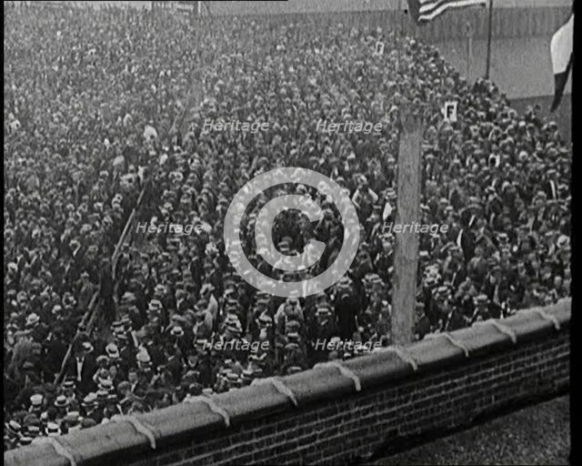 Crowds of People in a Sports Stadium, 1921. Creator: British Pathe Ltd.