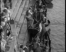 Crowds of People Rowing on the River Thames at Richmond, 1926. Creator: British Pathe Ltd