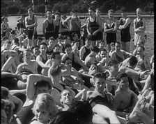 Crowds at the Seaside, 1930s. Creator: British Pathe Ltd