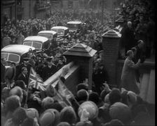Crowds Cheering Edward VIII, His Majesty The King , 1936. Creator: British Pathe Ltd