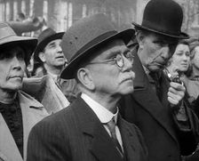 Crowds Listening to Speeches in Trafalgar Square, 1942. Creator: British Pathe Ltd