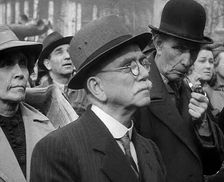 Crowds Listening to Speeches in Trafalgar Square, 1942. Creator: British Pathe Ltd