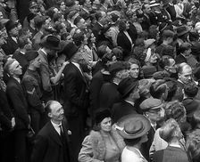 Crowds Watching Charles de Gaulle Inspecting Soldiers, 1941. Creator: British Pathe Ltd