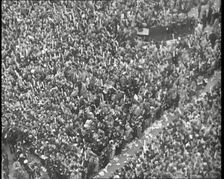 Crowds Watching the Coronation Procession of George VI, His Majesty the King, 1937. Creator: British Pathe Ltd