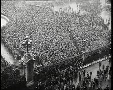 Crowds Watching the Coronation Procession of George VI, His Majesty the King, 1937. Creator: British Pathe Ltd