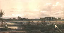 Crowland Abbey c1833, (c1900). Creator: Unknown