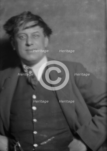 Crowley, Mr., portrait photograph, 1915. Creator: Arnold Genthe.
