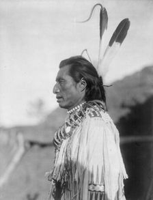 Crow's Heart-Mandan, c1908. Creator: Edward Sheriff Curtis