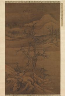 Crows in Old Trees, early 14th century. Creator: Luo Zhichuan