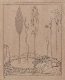 Crouching by the Marge, late 19th century. Artist: Charles S Ricketts