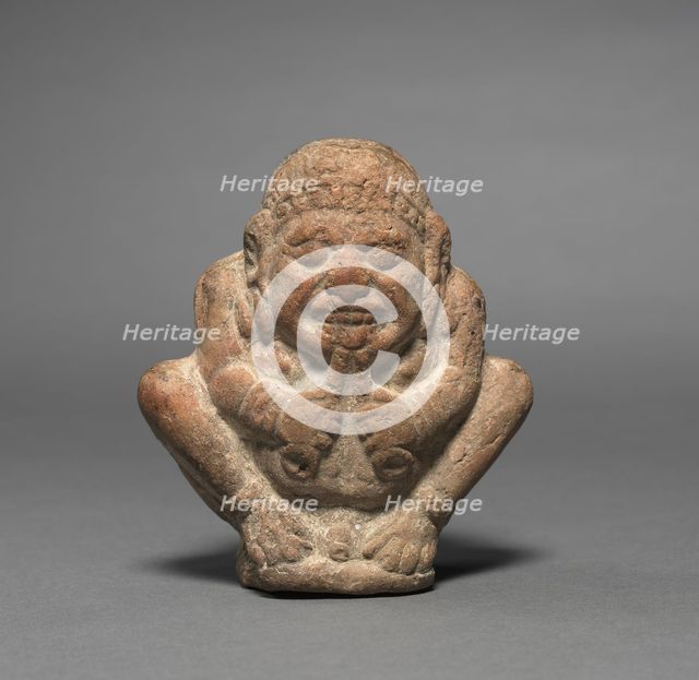 Crouching Dwarf Musician, 2nd-1st Century BC. Creator: Unknown.