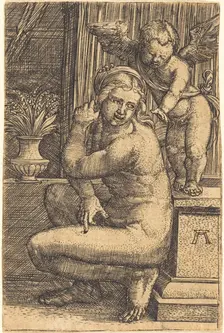 Crouching Venus, c. 1525/1530. Creator: Albrecht Altdorfer