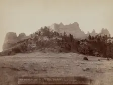 Crow Butte Near Ft Robinson, Neb and FE & MV RR -- In battle, the Indians drove the "Crows"..., 1891 Creator: John C. H. Grabill