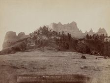Crow Butte Near Ft Robinson, Neb and FE & MV RR -- In battle, the Indians drove the "Crows"..., 1891 Creator: John C. H. Grabill