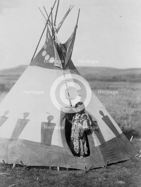 Crow Chief's Daughter, c1910. Creator: Edward Sheriff Curtis.