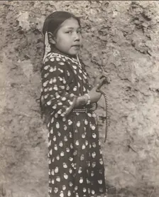 Crow child, 1908. Creator: Edward Sheriff Curtis