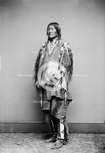 Crow Indian Chief, between 1855 and 1865. Creator: Unknown.