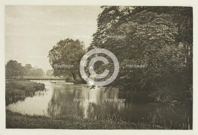 Crow-Island Stream, River Wye, 1880s. Creator: Peter Henry Emerson.