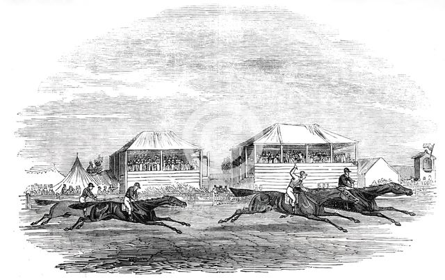Croxton Park track - the race, 1844. Creator: Unknown.