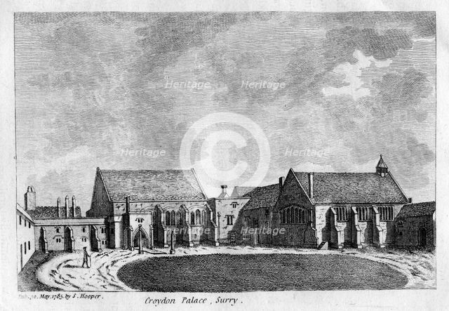 Croydon Palace, Surrey, 1785. Artist: Unknown