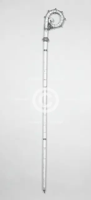 Crozier, Italy, 14th century, with 15th century German and other later metal fittings. Creator: Unknown.
