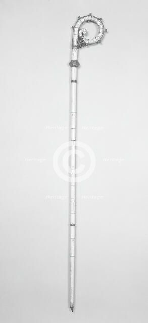 Crozier, Italy, 14th century, with 15th century German and other later metal fittings. Creator: Unknown.