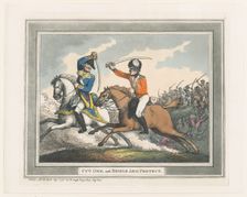 Cut One and Bridle Arm Protect, September 1, 1798., September 1, 1798. Creator: Thomas Rowlandson