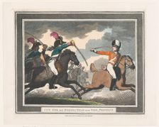 Cut One and Horses Head near Side, Protect, September 1, 1798., September 1, 1798. Creator: Thomas Rowlandson