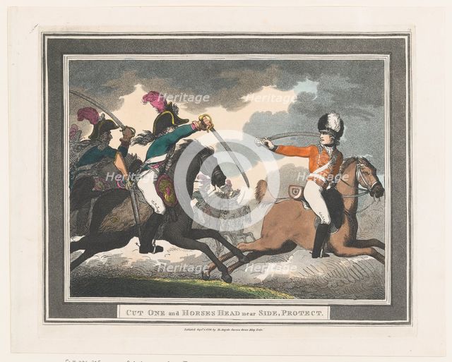 Cut One and Horses Head near Side, Protect, September 1, 1798., September 1, 1798. Creator: Thomas Rowlandson.