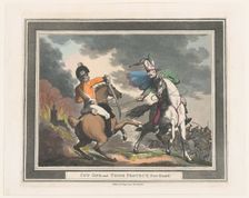 Cut One and Thigh Protect New Guard, 1798., 1798. Creator: Thomas Rowlandson
