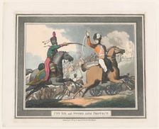 Cut Six, and Sword Arm Protect, September 1, 1798., September 1, 1798. Creator: Thomas Rowlandson