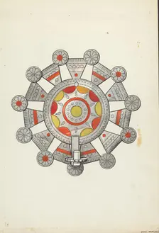 Cut Tin Candle Holder, 1935/1942. Creator: Dana Bartlett