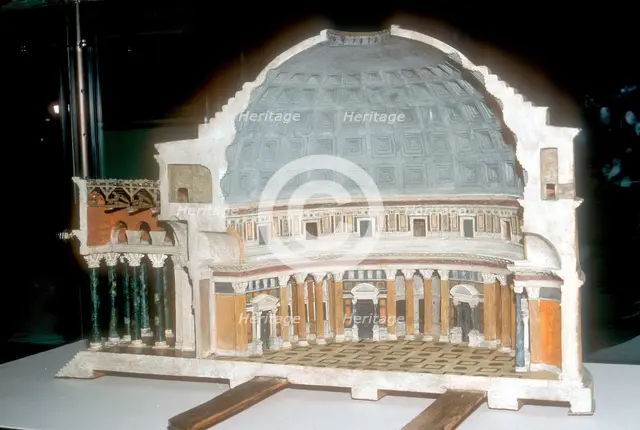 Cutaway model of the Pantheon, Rome. Artist: Unknown
