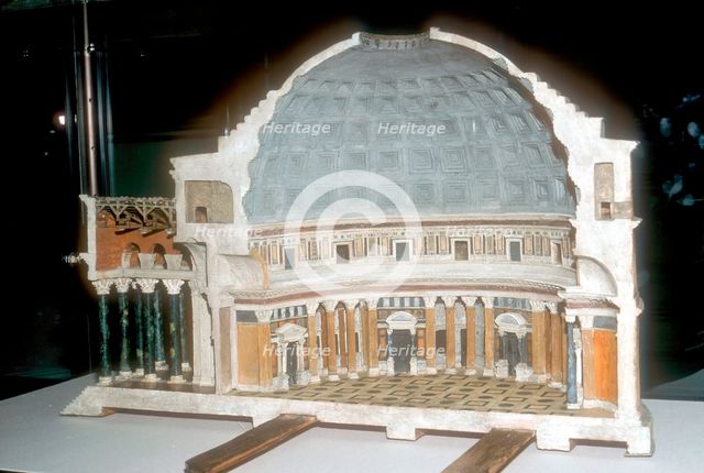 Cutaway model of the Pantheon, Rome. Artist: Unknown