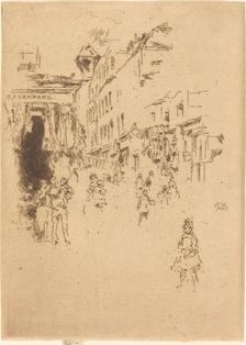 Cutler Street, Hounsditch, 1887. Creator: James Abbott McNeill Whistler