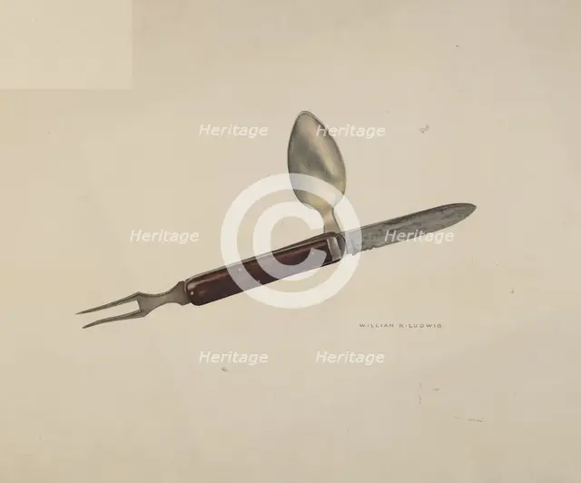 Cutlery Kit, c. 1941. Creator: William Ludwig.