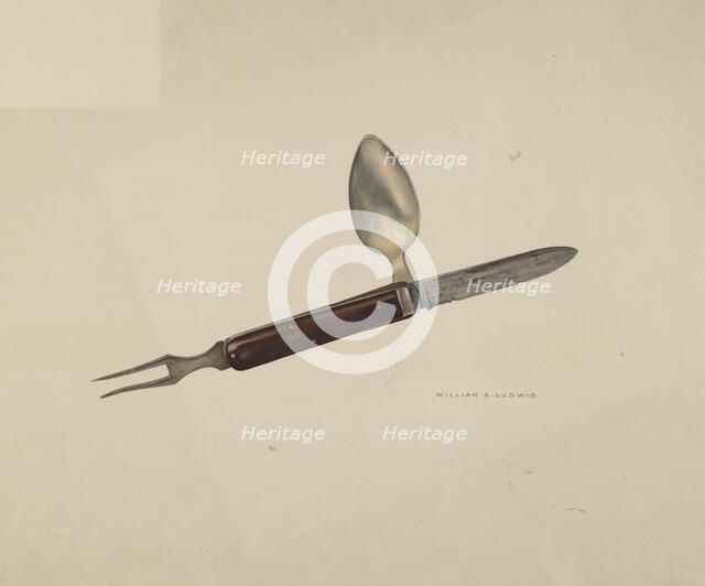 Cutlery Kit, c. 1941. Creator: William Ludwig.