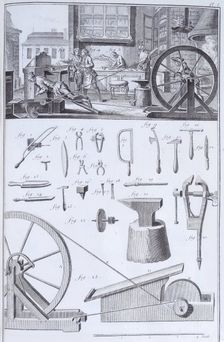 Cutlery-making, c1750s. Creator: Unknown